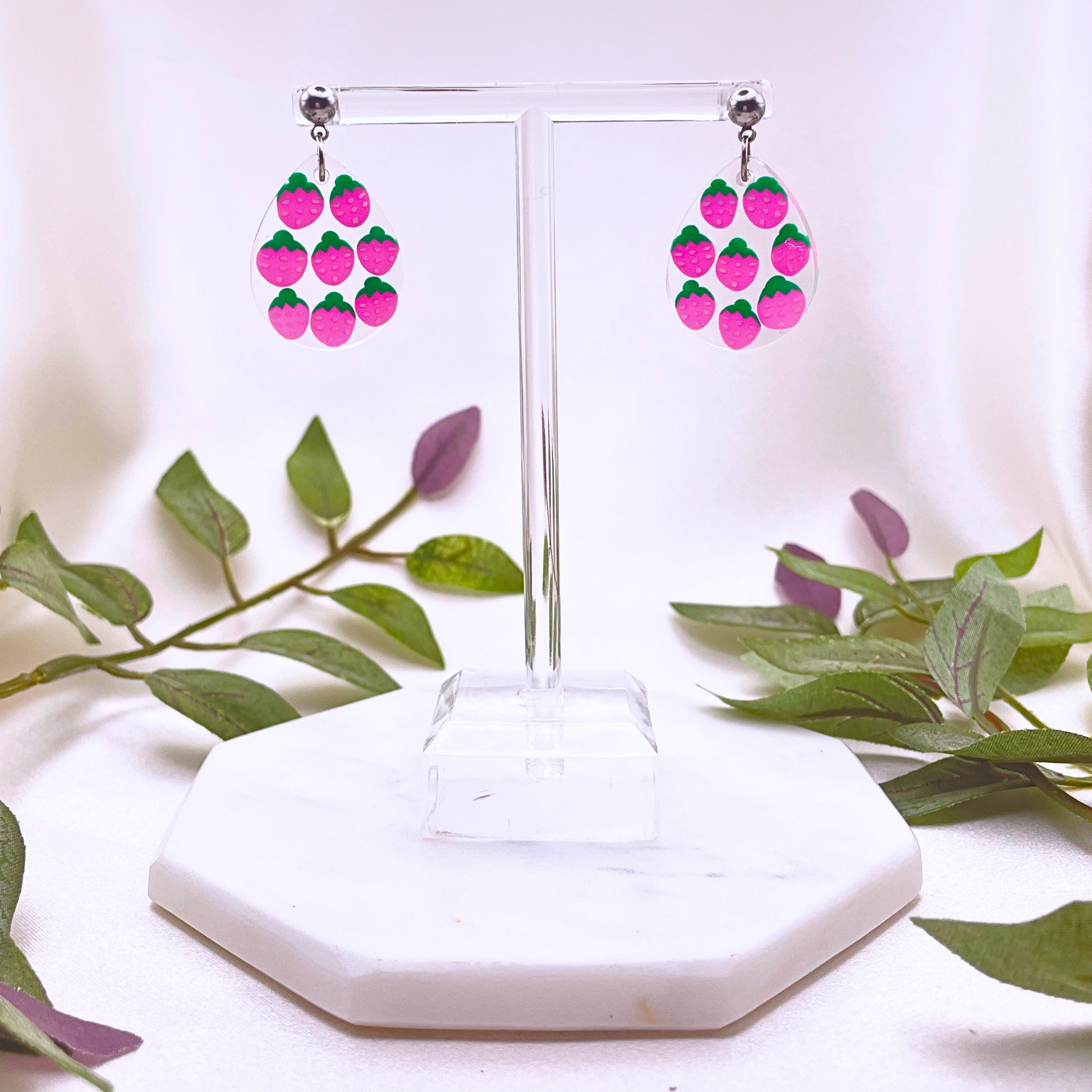 UV Resin Fruit Dangle Earring - Cherri Marley Jewelry