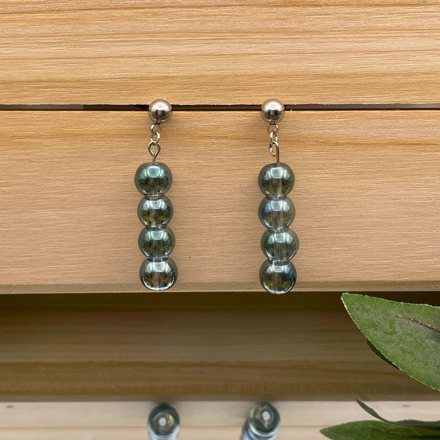 Glass Bead Dangle Earring - Cherri Marley Jewelry