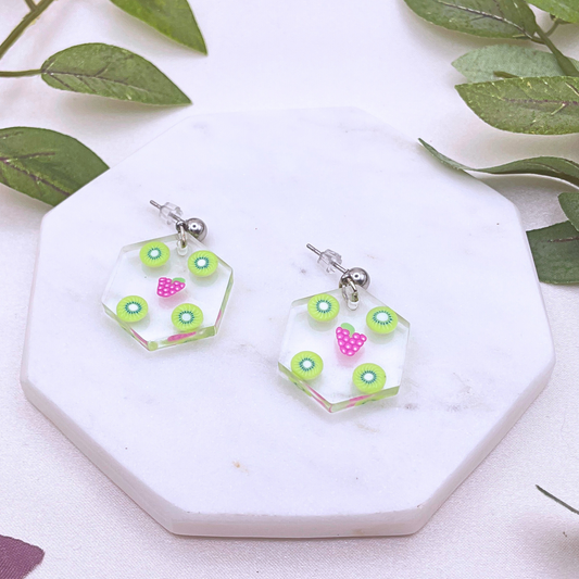 UV Resin Fruit Dangle Earring - Cherri Marley Jewelry