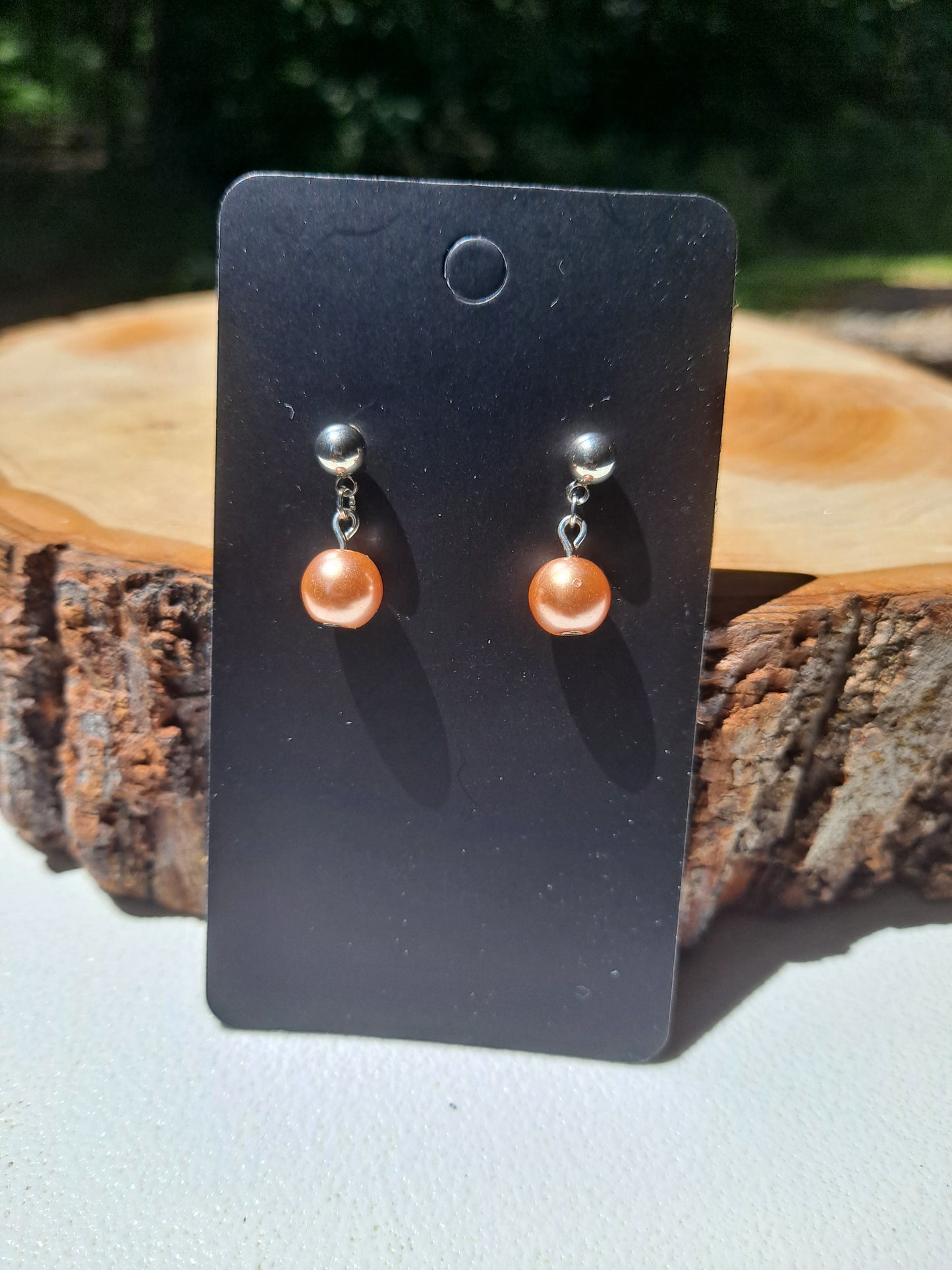 Single Glass Bead Dangle Earrings - Cherri Marley Jewelry