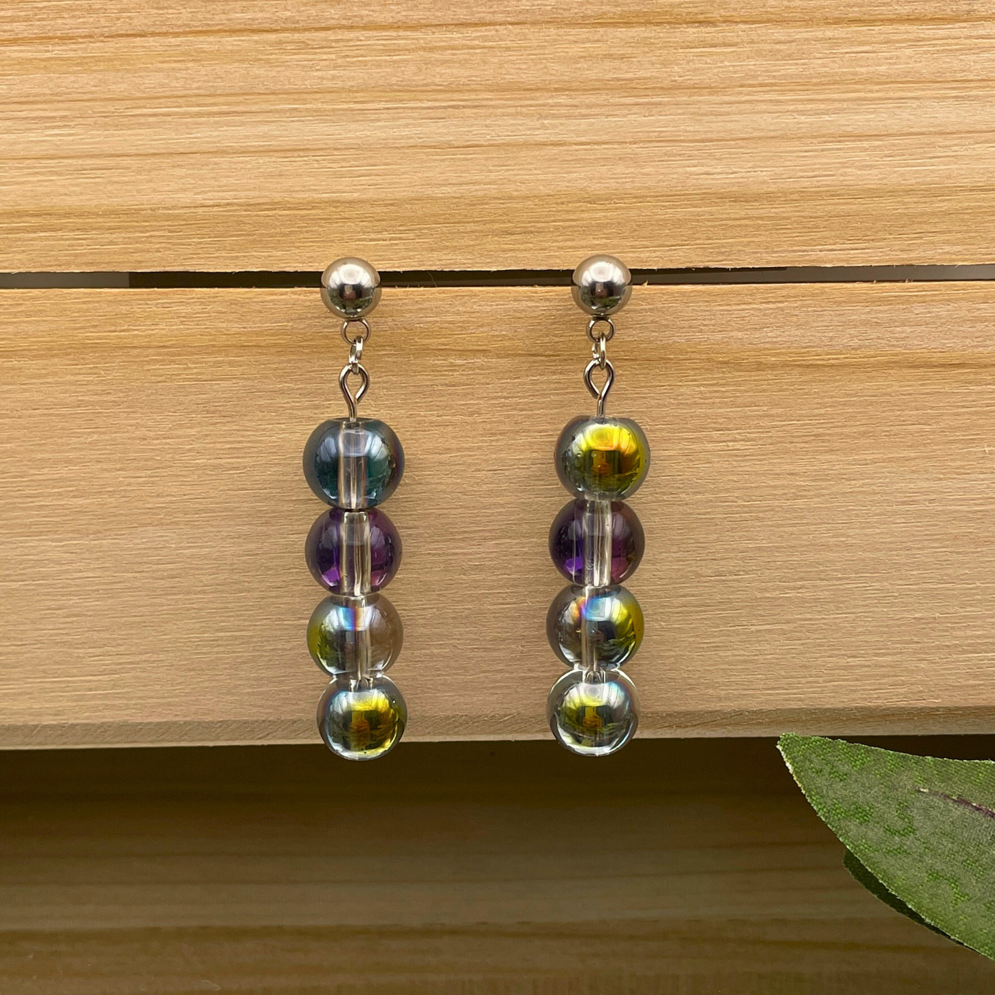 Glass Bead Dangle Earring - Cherri Marley Jewelry