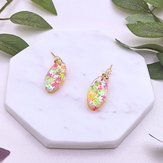 UV Resin Butterfly Dangle Earring - Cherri Marley Jewelry