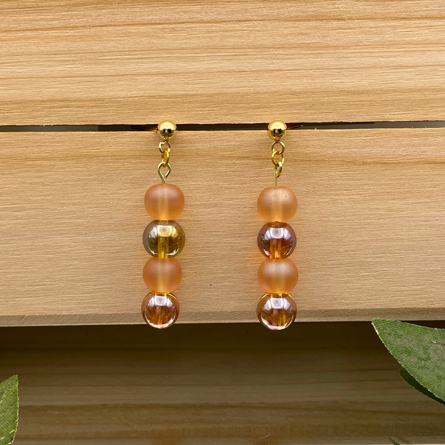 Glass Bead Dangle Earring - Cherri Marley Jewelry
