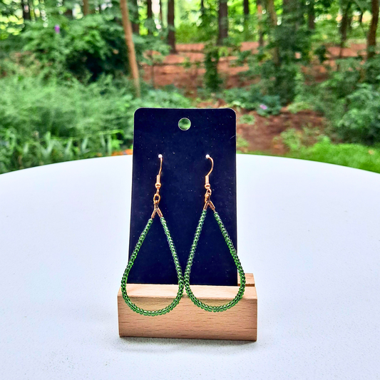 Beaded Tear Drop Dangle Earrings - Cherri Marley Jewelry