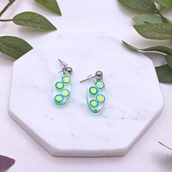UV Resin Fruit Dangle Earring - Cherri Marley Jewelry