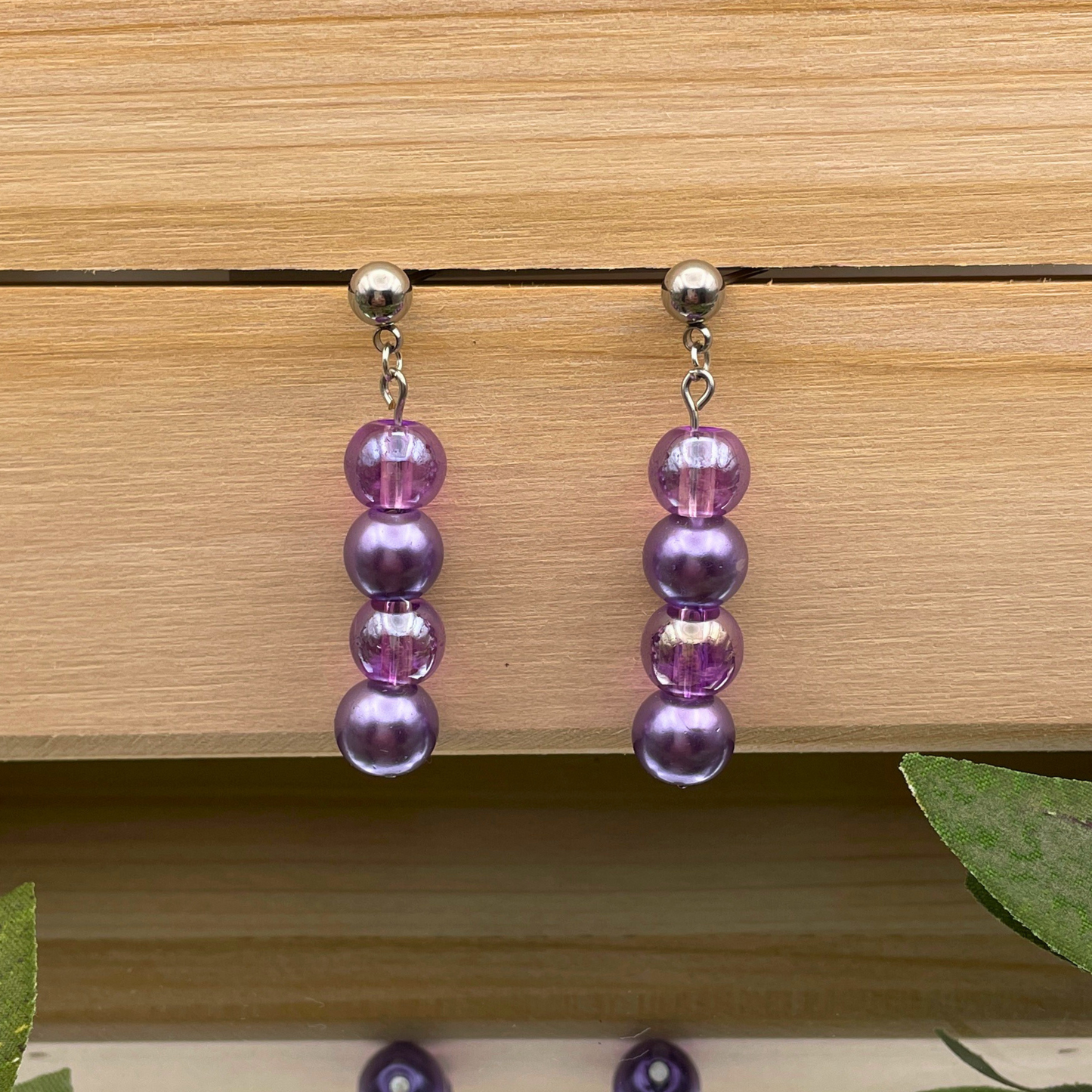 Glass Bead Dangle Earring - Cherri Marley Jewelry
