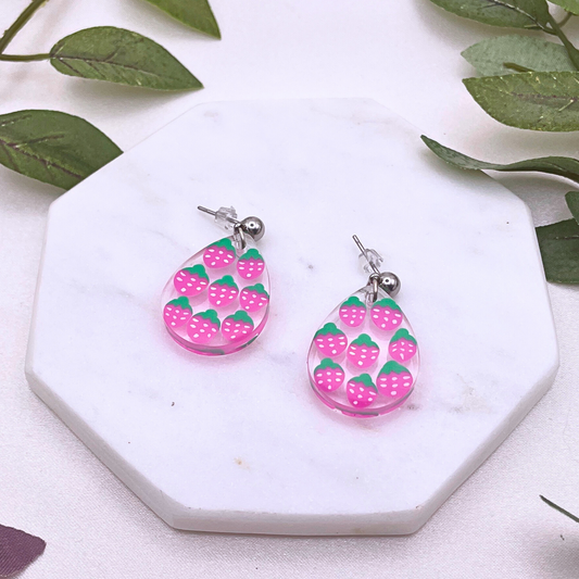 UV Resin Fruit Dangle Earring - Cherri Marley Jewelry