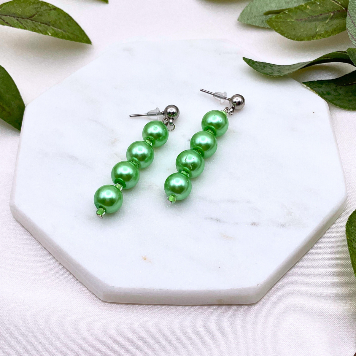 Glass Bead Dangle Earring - Cherri Marley Jewelry