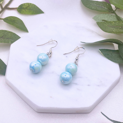 Glass Bead Dangle Earrings - Cherri Marley Jewelry