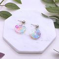 UV Resin Peace Sign Dangle Earring - Cherri Marley Jewelry