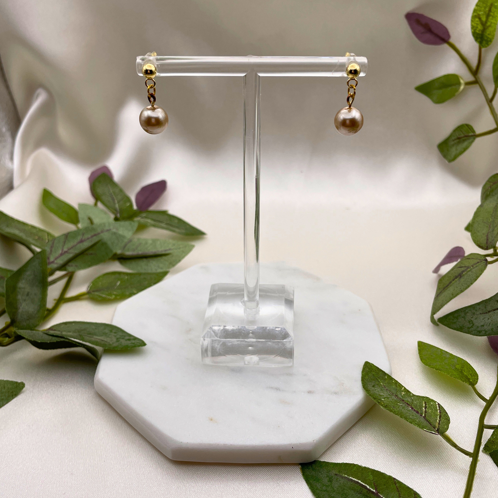 Single Glass Bead Dangle Earrings - Cherri Marley Jewelry