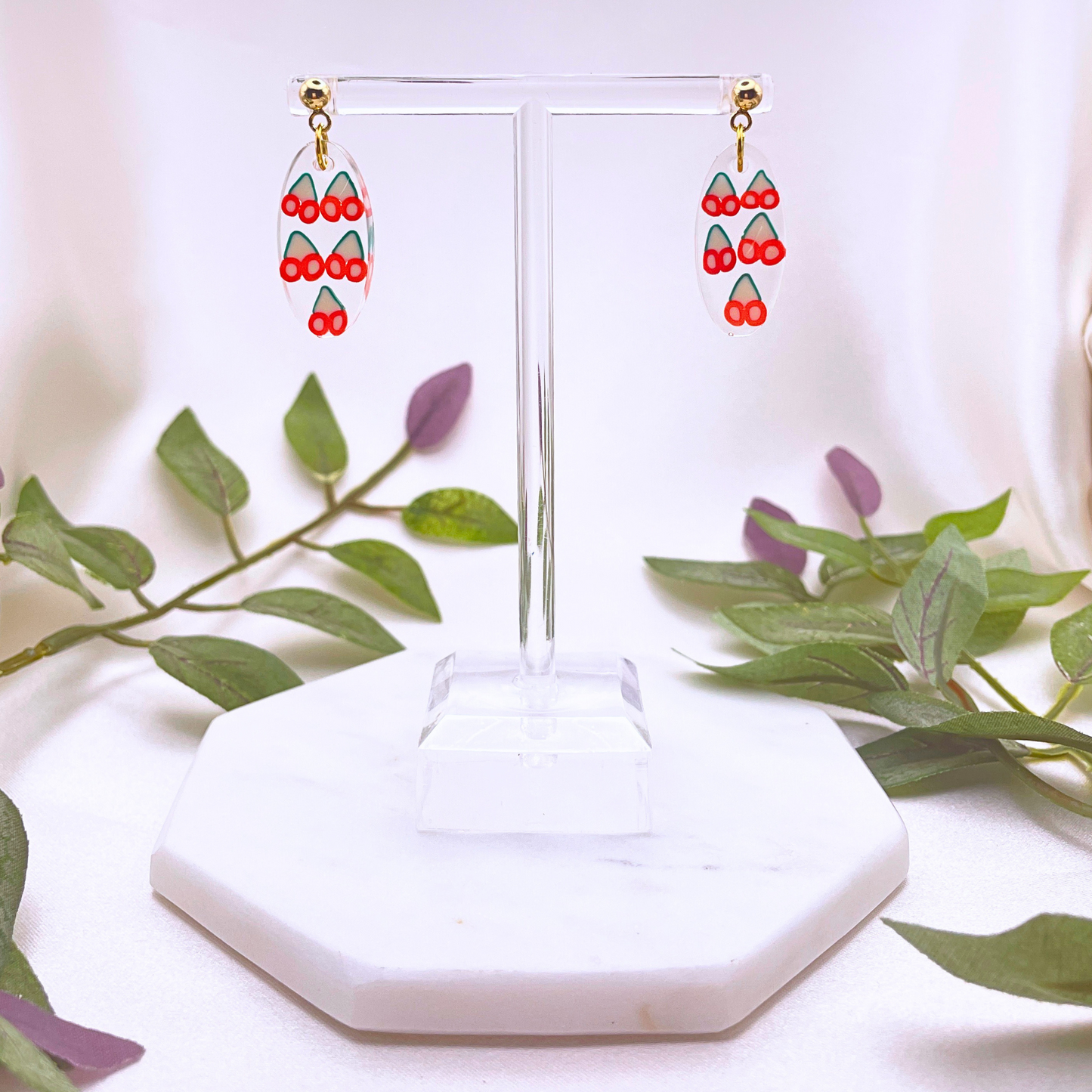 UV Resin Fruit Dangle Earring - Cherri Marley Jewelry