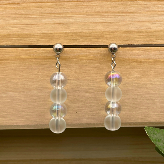 Glass Bead Dangle Earring