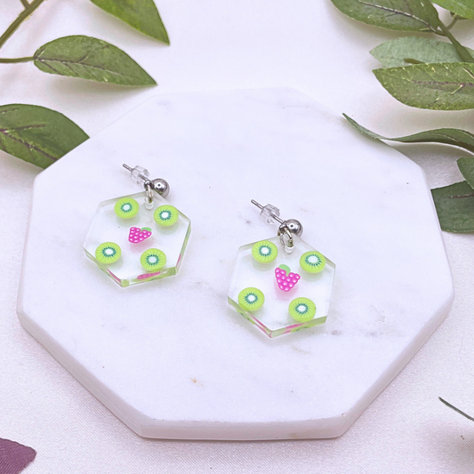 UV Resin Fruit Dangle Earring