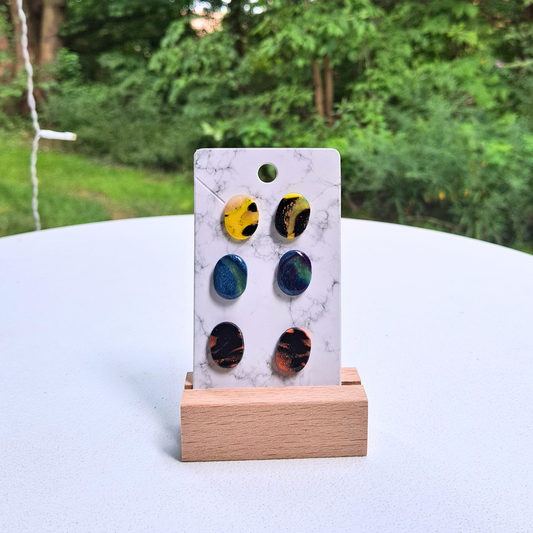 3 Pack Stud Earrings