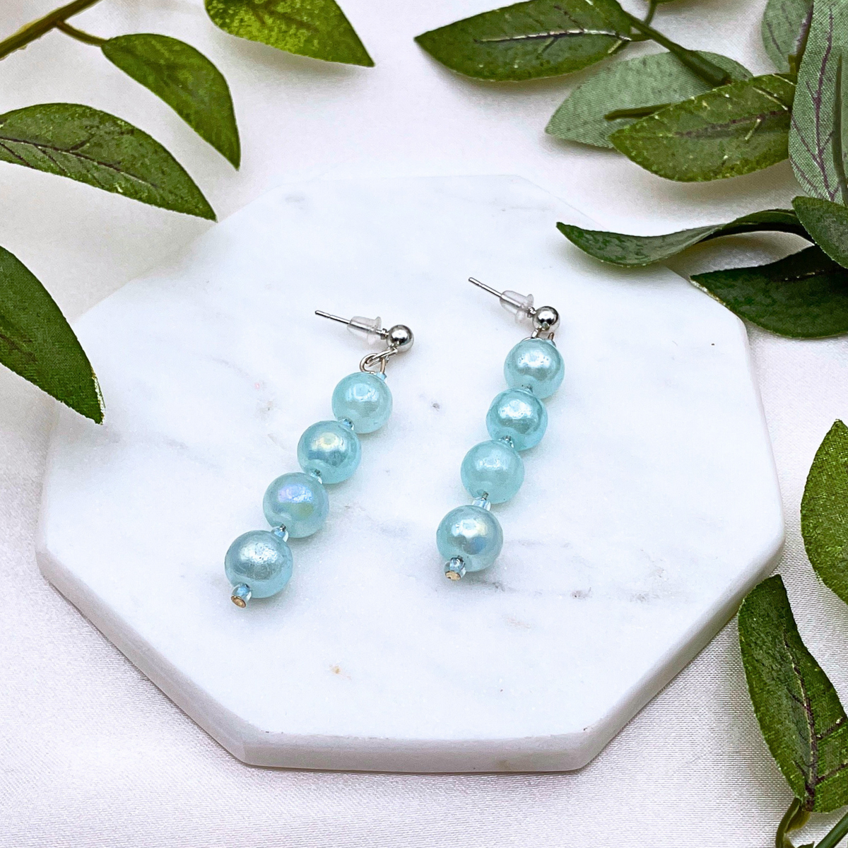 Glass Bead Dangle Earring - Cherri Marley Jewelry
