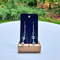 Beaded Triangle Dangle Earrings - Cherri Marley Jewelry