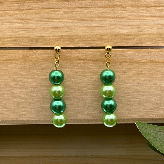 Glass Bead Dangle Earring