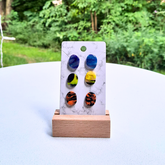 3 Pack Stud Earrings