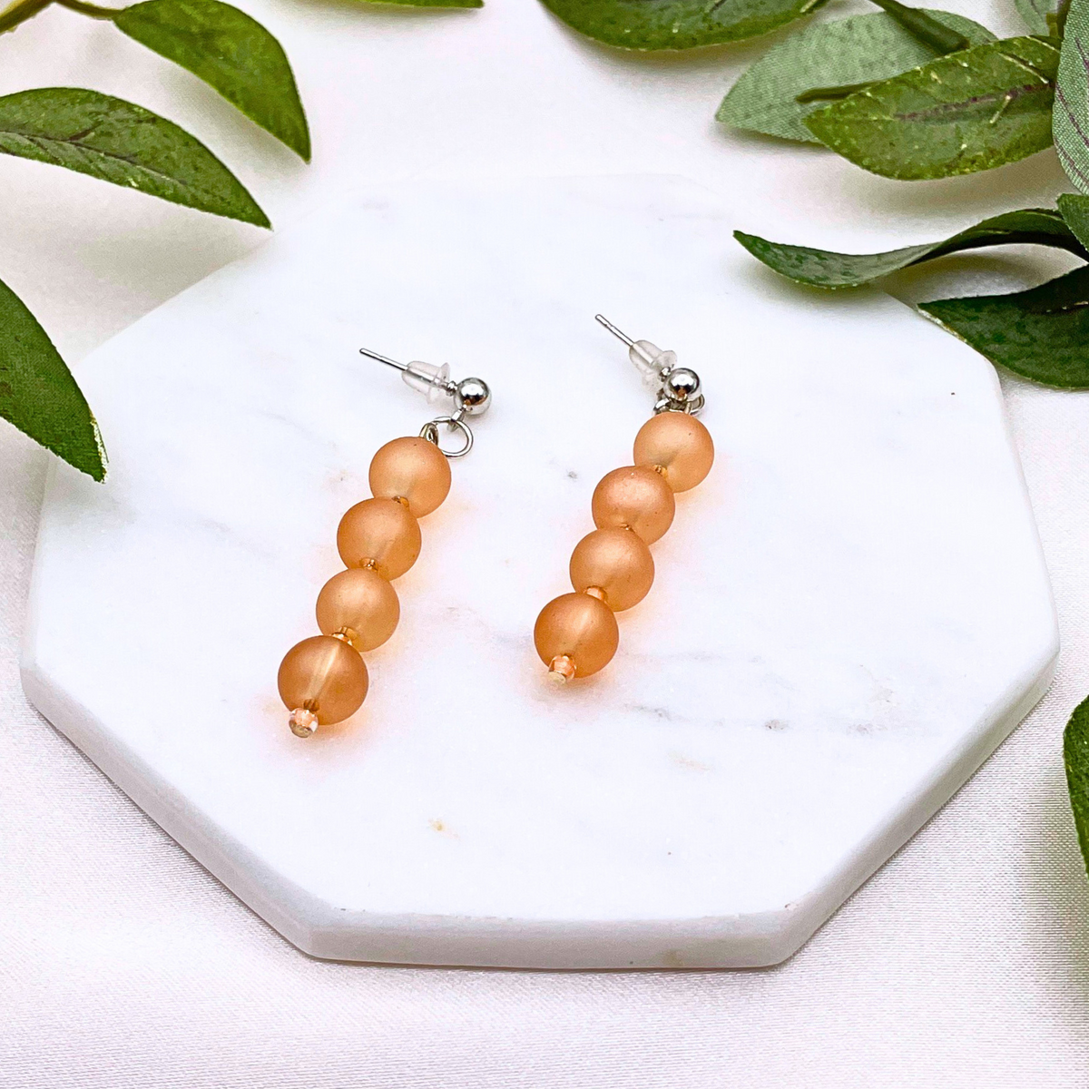 Glass Bead Dangle Earring - Cherri Marley Jewelry