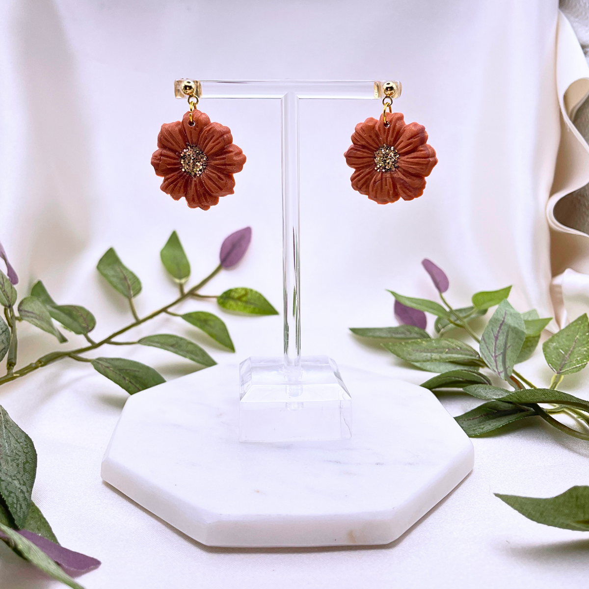 Clay Flower Earring - Cherri Marley Jewelry
