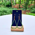 Beaded Tear Drop Dangle Earrings - Cherri Marley Jewelry