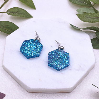 UV Resin Glitter Earring - Cherri Marley Jewelry