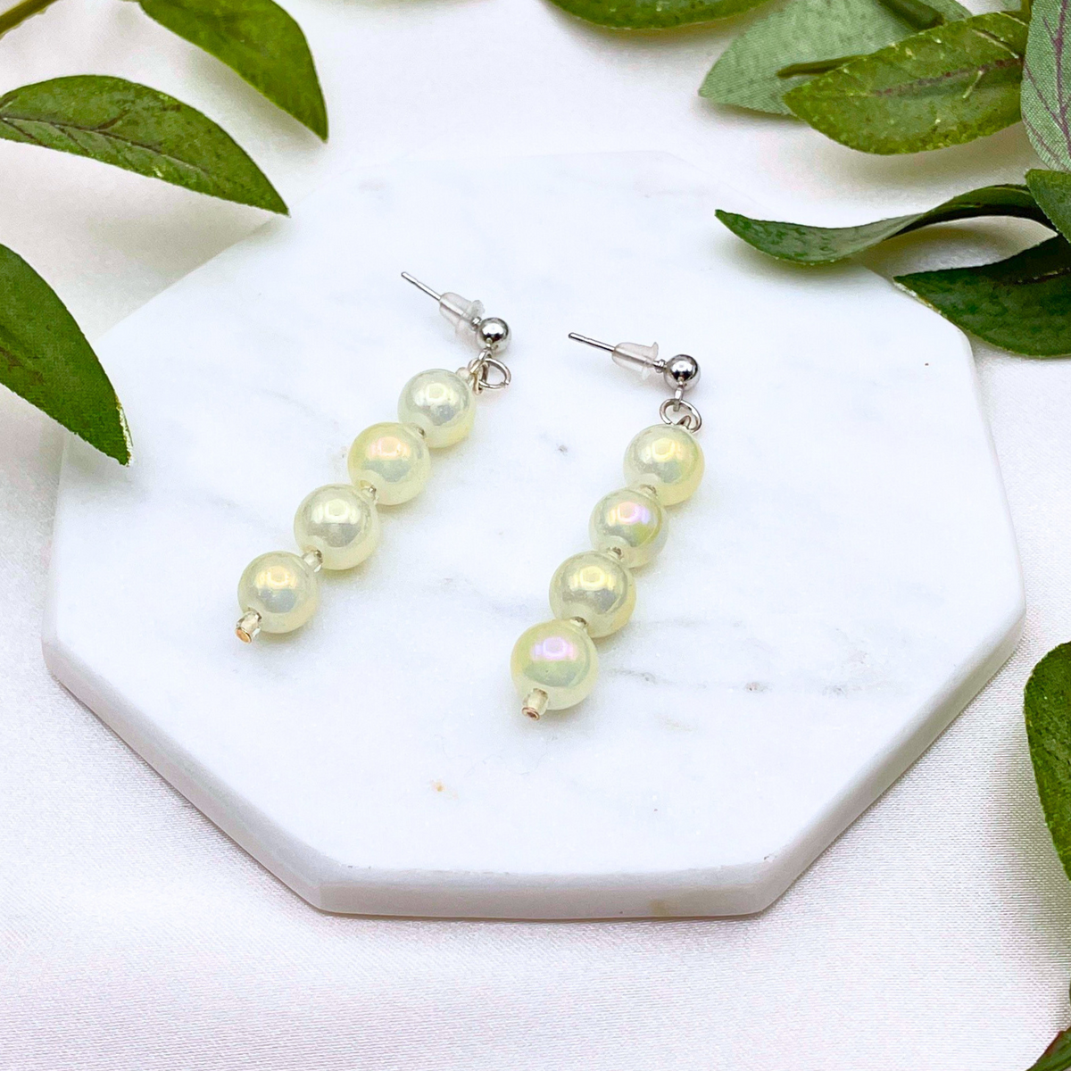 Glass Bead Dangle Earring - Cherri Marley Jewelry