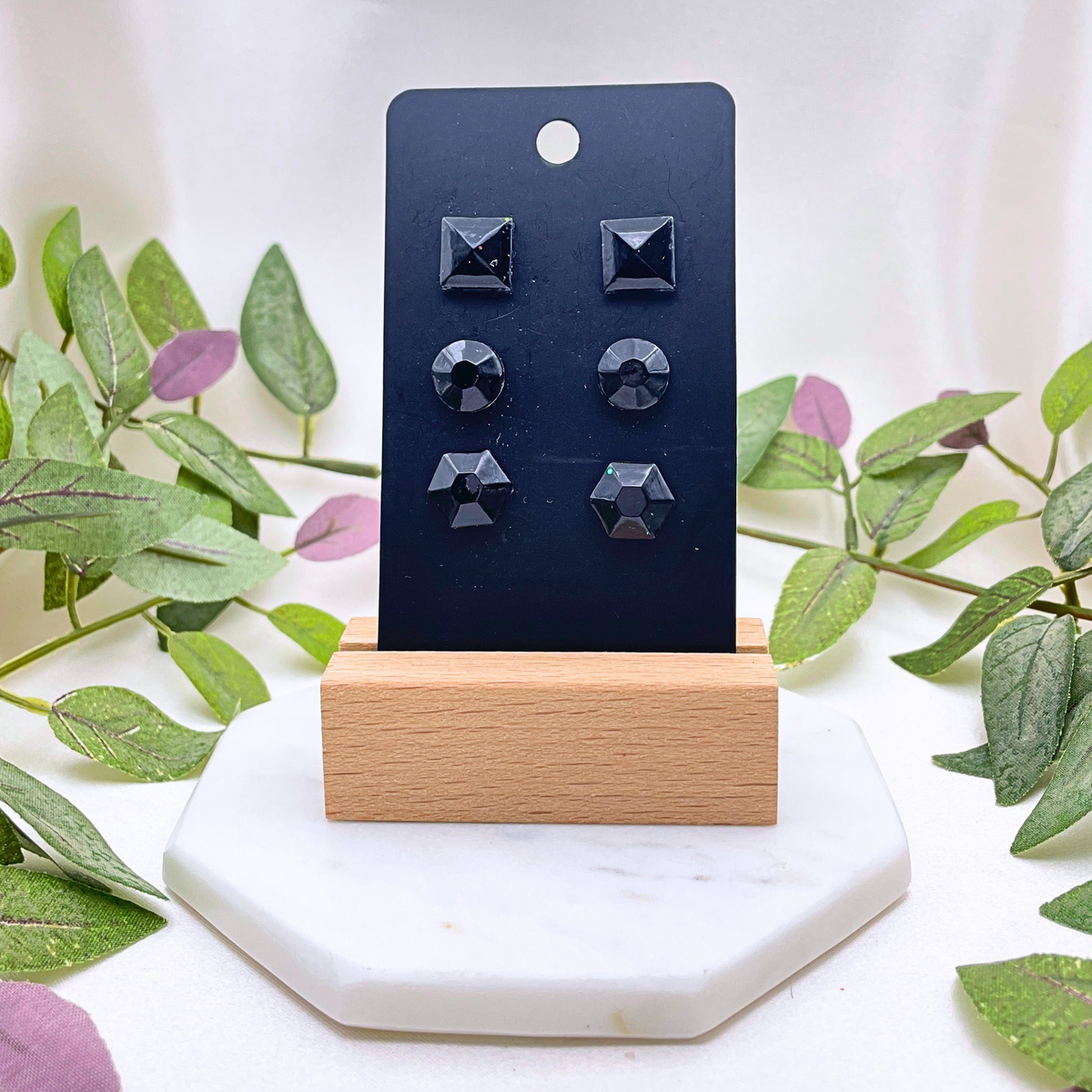 3 Pack Sparkling Stud Earrings - Cherri Marley Jewelry