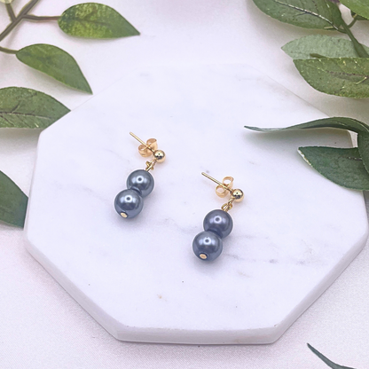 Glass Bead Dangle Earrings - Cherri Marley Jewelry