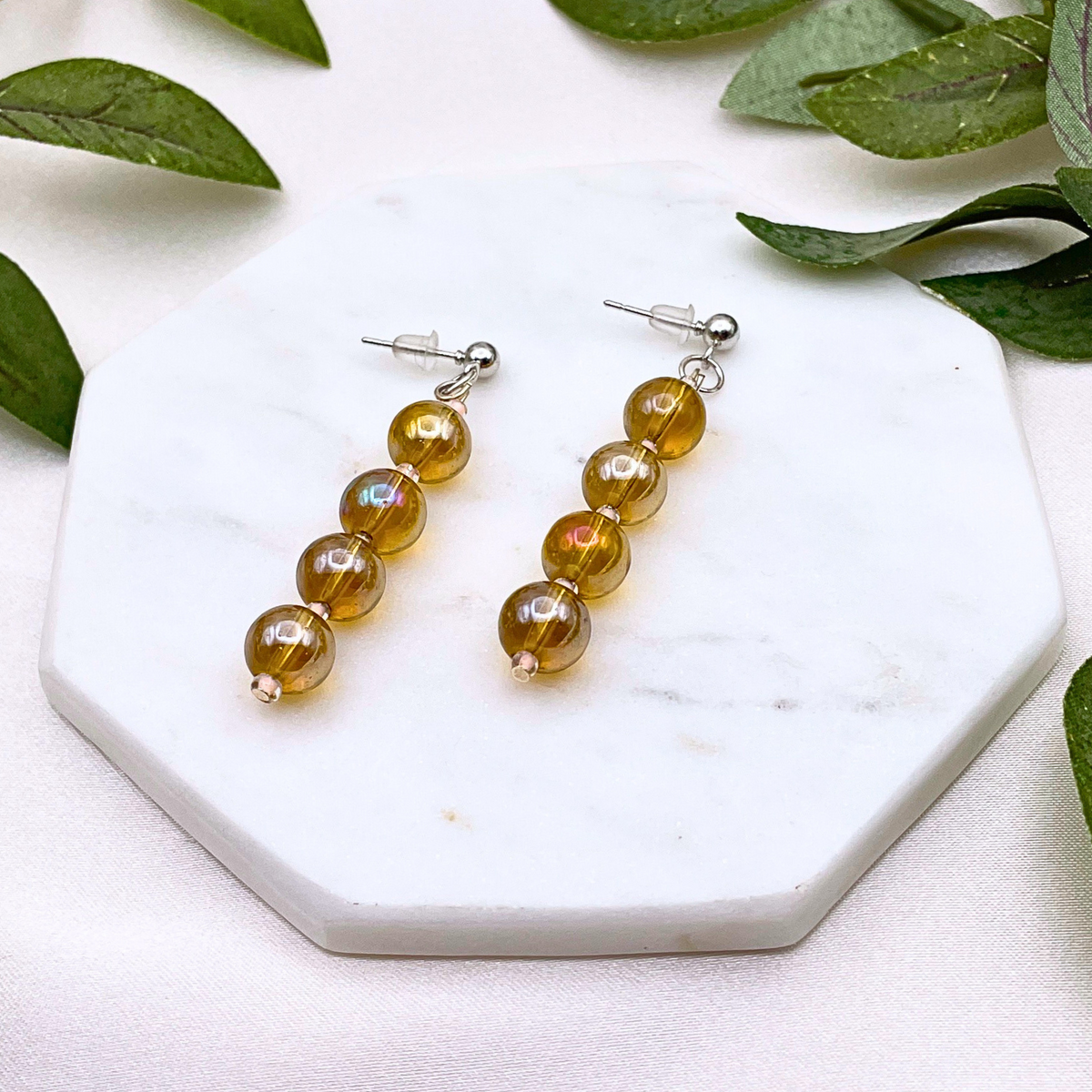 Glass Bead Dangle Earring - Cherri Marley Jewelry
