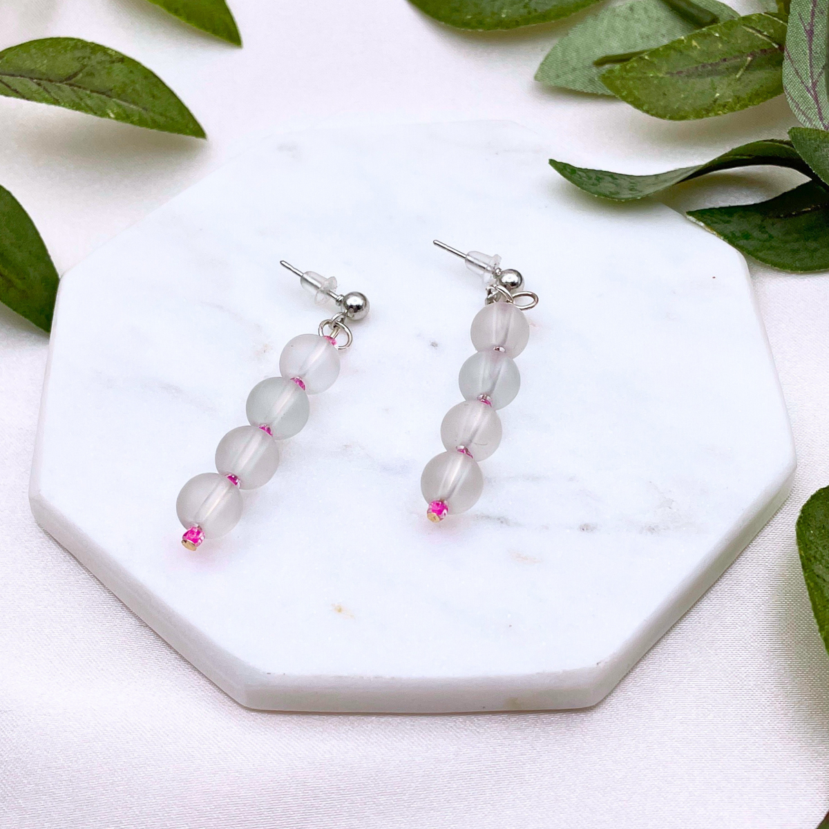 Glass Bead Dangle Earring - Cherri Marley Jewelry
