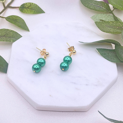 Glass Bead Dangle Earrings - Cherri Marley Jewelry