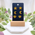 3 Pack Sparkling Stud Earrings - Cherri Marley Jewelry